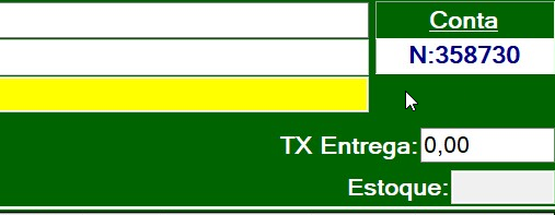 Pedido sem vínculo fiscal